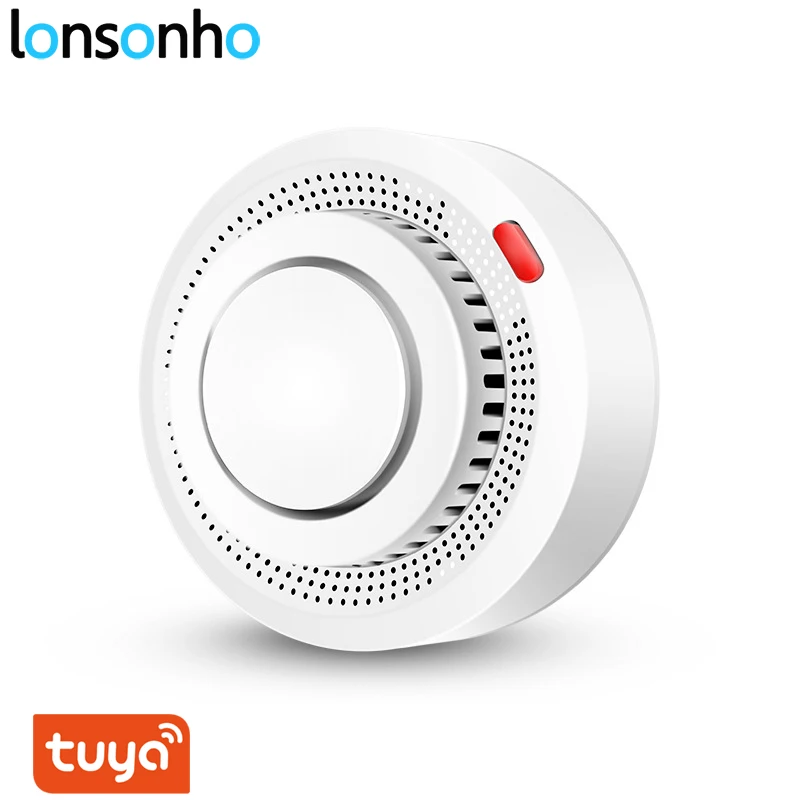 Lonsonho Tuya умный WiFi датчик дыма детектор пожарной сигнализации системы