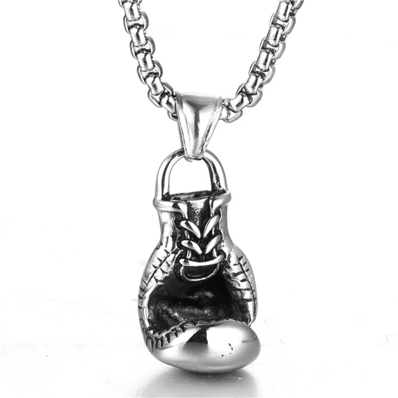 Ожерелье в виде мини боксерской перчатки цепочка пара боксерских перчаток