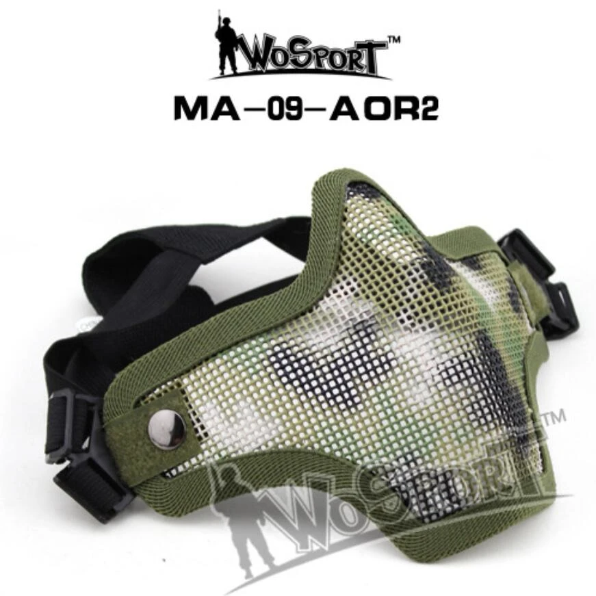 Новинка 2019 Мужская тактическая маска Wosport t V1 для военных игр камуфляжная Cs