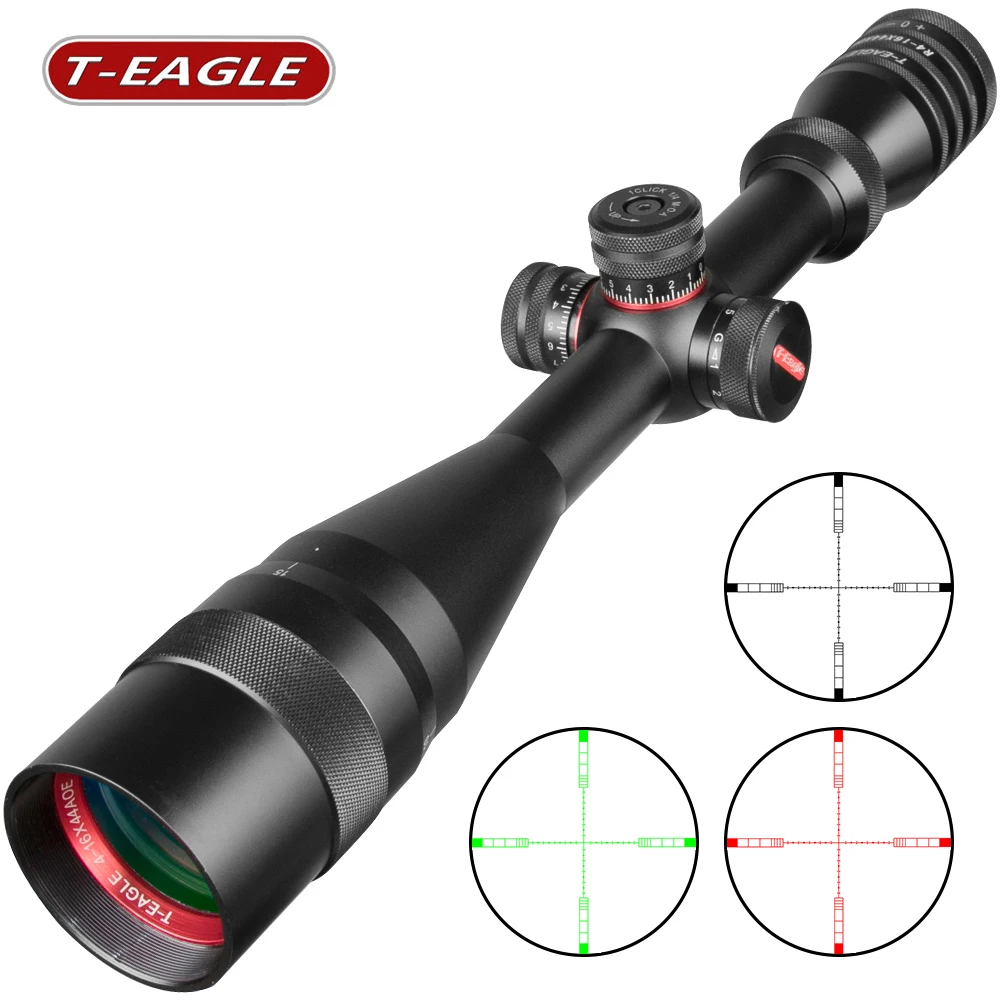 T Eagle 4 16X44 AOE оптический прицел Красная Зеленая Сетка мил дот с подсветкой