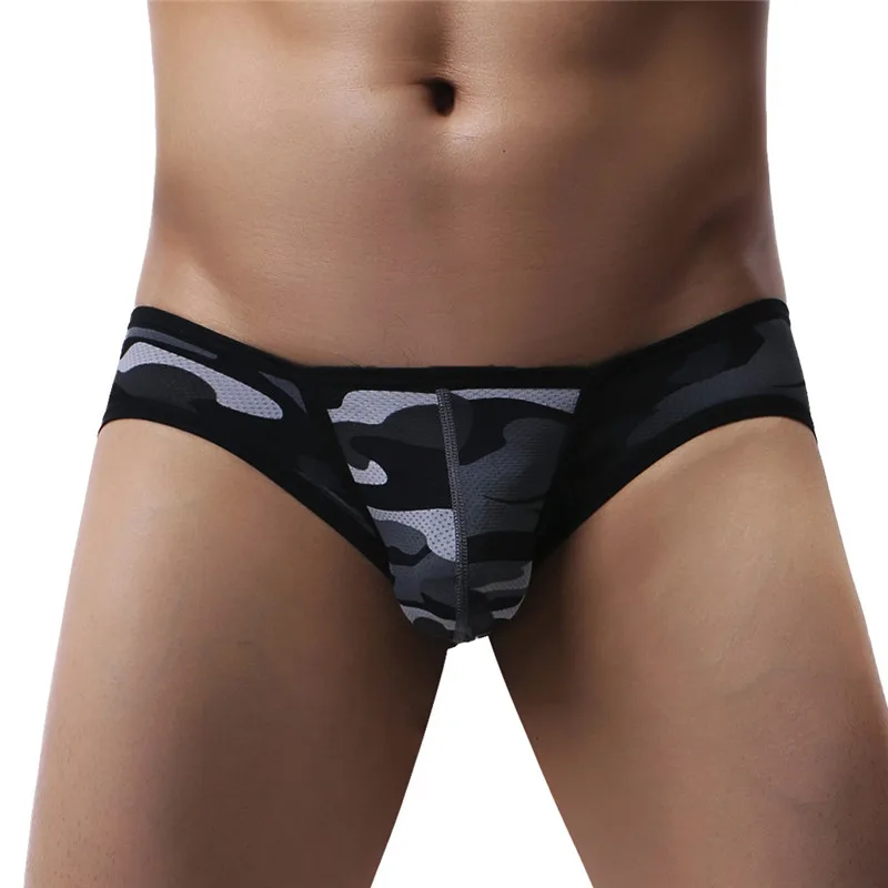 3PCS/Lot New Briefs Breathable Men's Underwear Briefs Men Low Waist Men's Male Comfortable Camouflage Underpants Briefs