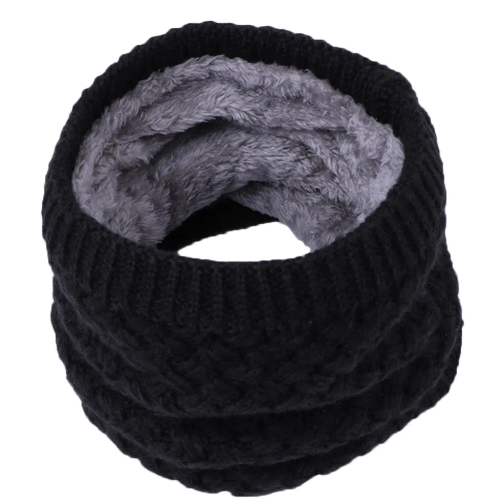 2021 NEW FASHION Children Winter Warm Scarf Boys Girls kids Baby Knitted Collar Neck Scarves rings hot Drop Shipping | Детская одежда и