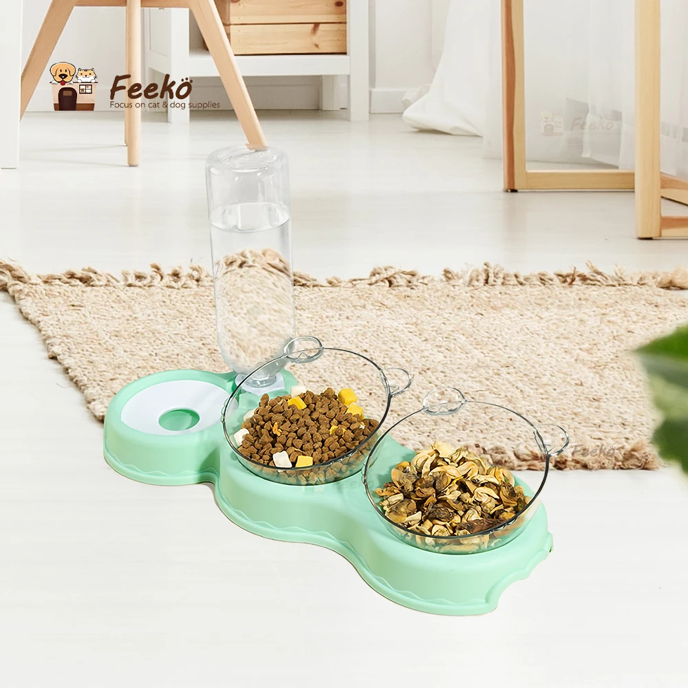 

Feeko Automatic Cat Bowl And Drinkers For Cat Water Bowl Goods For Dogs Food Double Feed And Bowls Storage Pet Products