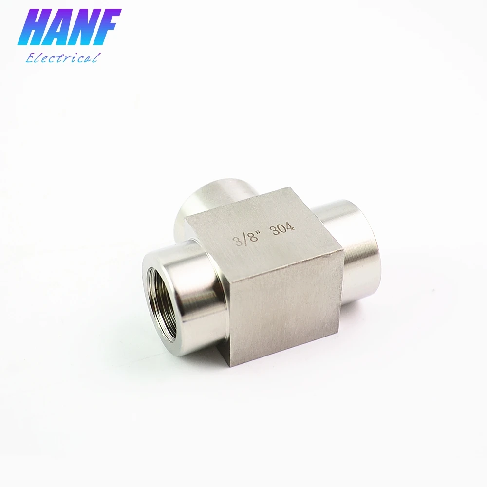 1 шт. 3/8 &quotBSP Женский тройник с одинаковой резьбой из нержавеющей стали 304 фитинг