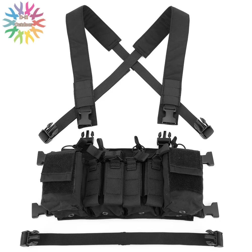 

Muti-function Vest Army Tactical D3 Chest Rig Vest Armor Harness Rifle Pistol CRX Hunting Shooting Equipment Accessories