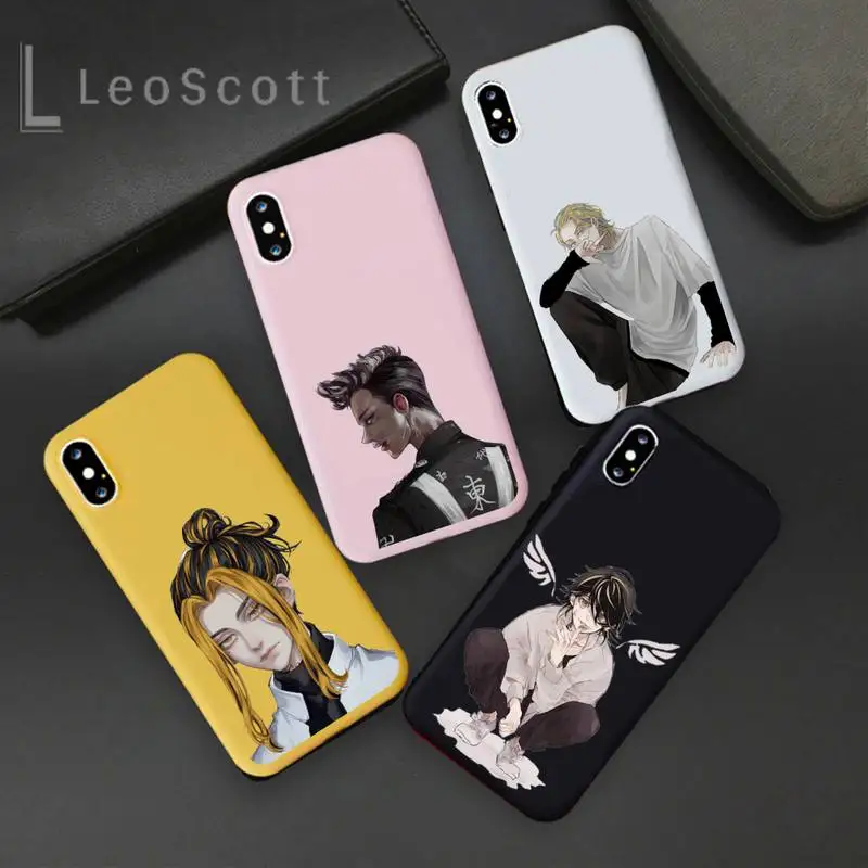 

Tokyo Revengers Avengers anime Phone Case Candy Color Phone Case for iPhone 11 pro XS MAX 8 7 6 6S Plus X 5S SE 2020 XR