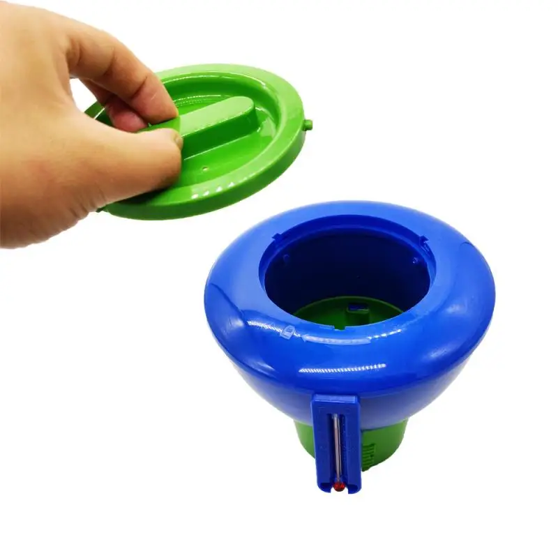 Pool Floating Chlorine Dispenser With Thermometer 7" Diameter Floater For Indoor & Outdoor Swimming Pools Spa Hot Tub | Дом и сад