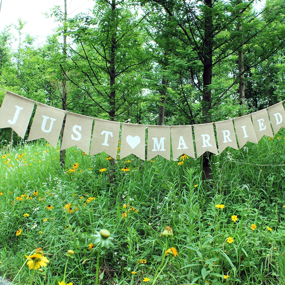 Винтажный Свадебный флаг свадебная фотобудка реквизит баннер для вечерние ринки