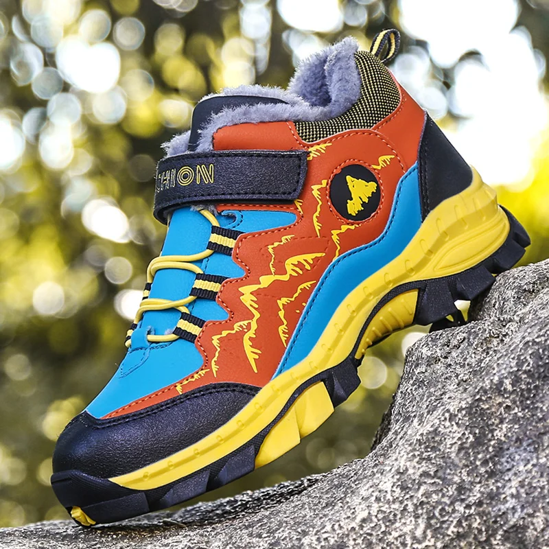 Зимняя походная обувь для мальчиков детские зимние ботинки подростков детская