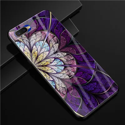 Для Coque Oppo RX17 Neo чехол из закаленного стекла твердая задняя крышка для OPPO RX17 Neo CPH1893 RX17Neo RX 17 Neo чехол силиконовый бампер - Цвет: 1