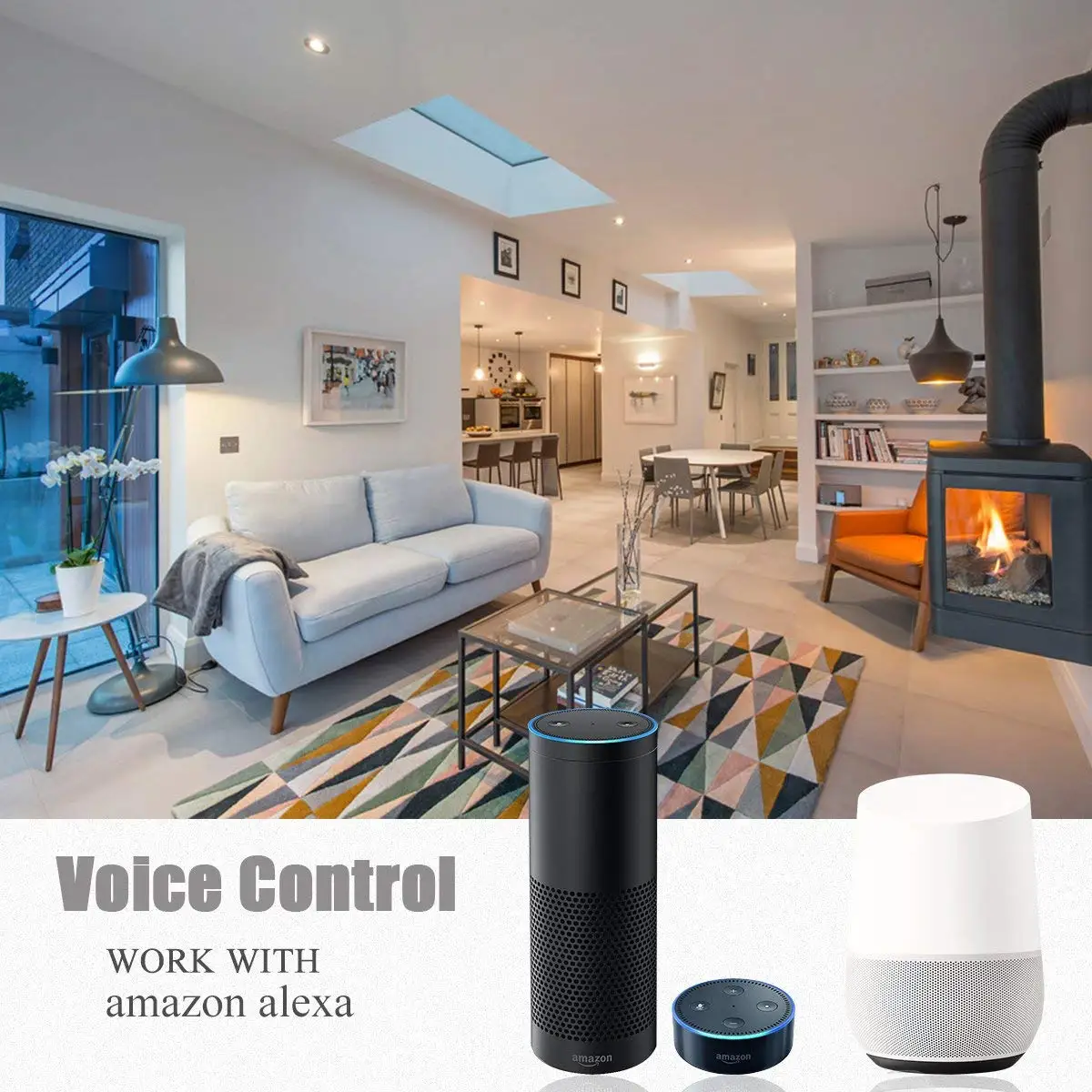 Умная Светодиодная лампа с Wi Fi GU10 RGB 5 Вт эквивалентная 50 атмосферная Спортивная