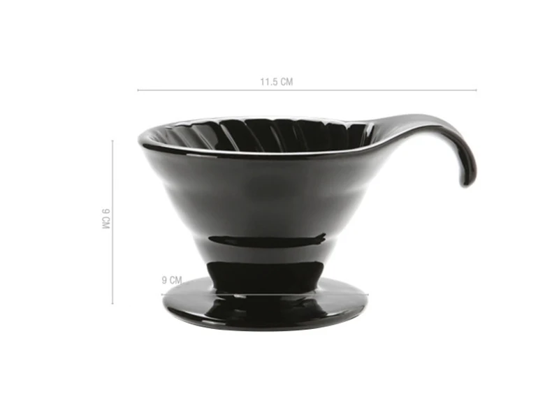 Новый V-образный керамический капельный фильтр с ручкой Простой анти-ожоги