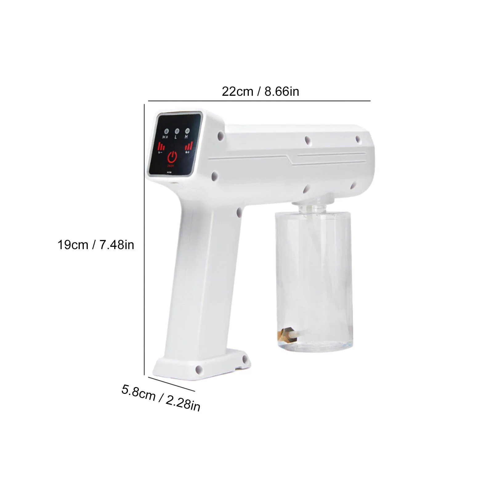 

300ml Blue Light Nano Steam Atomizing Fogger Handheld Disinfection Sprayer Atomizing Adjustable Fogger Machine Steam Spray Guns