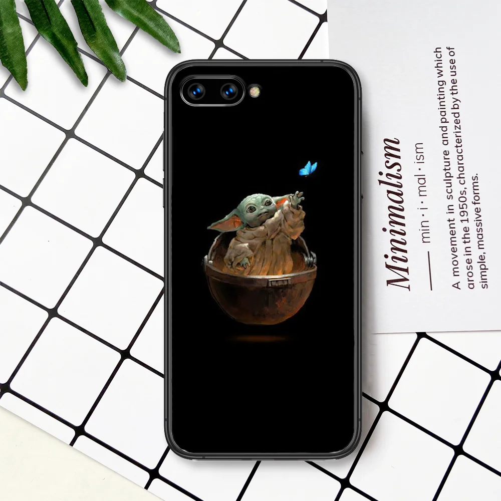 

Cartoon Yodas Cute Lovely Baby Phone Case For Huawei Honor 6A 7A 7C 8 8A 8X 9 9X 10 10i 20 Lite Pro Play black Waterproof Pretty