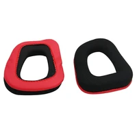 1 pair of headphone sponge cover for logitech earpads for g230 g430 g930 g35 f450 gaming headset black red ear pads onleny