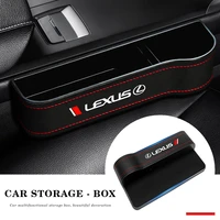 the new car seat gap storage box pu leather car storage organizer for lexus ct200h f sport es ls is gs lc rc gc rx ux nx lx gx
