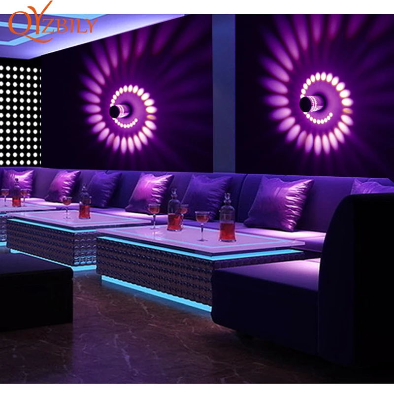 Потолочный светильник современный светодиодный RGB 7 цветов настенное бра с