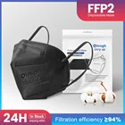 Маски ffp2 маски для лица KN95 черные защитные маски n k 95 ffp 2 оригинальные 5ply маски pff2 n95 mascarilla fpp2 homologada