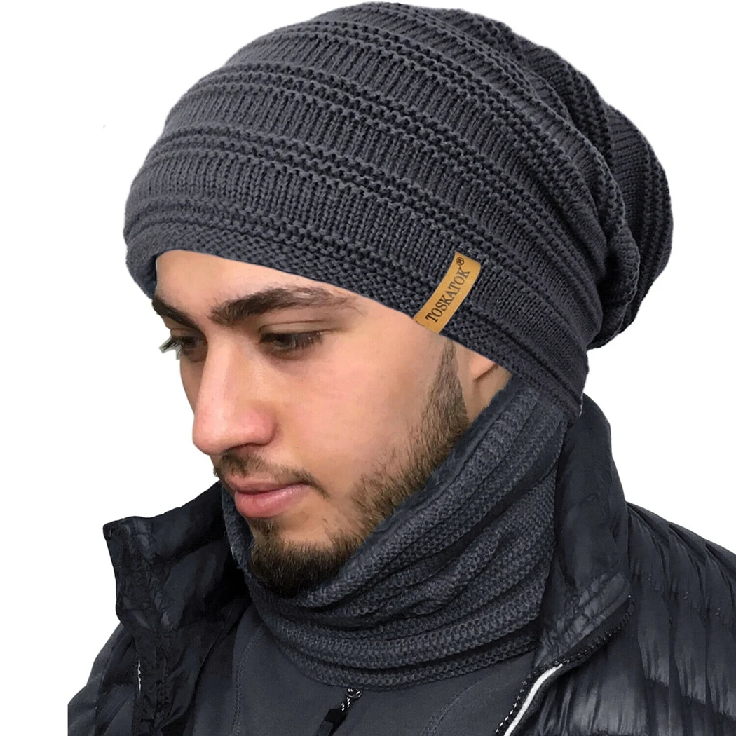 Зимняя теплая вязаная плюшевая однотонная плотная шапочка шапка и трикотаж