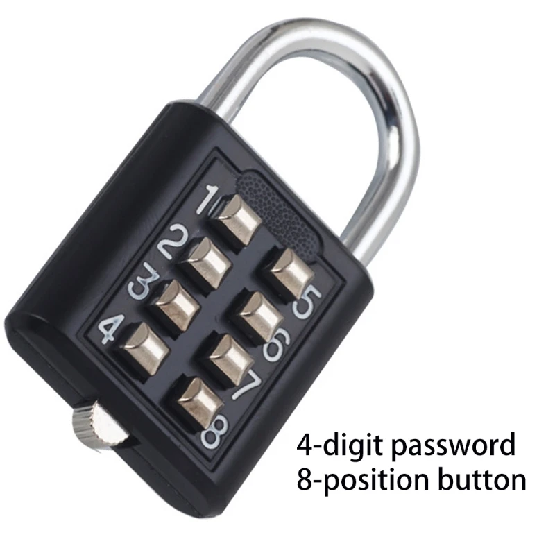 Замок с паролем для шкафа 8 цифр комбинация кнопка механический код навесной