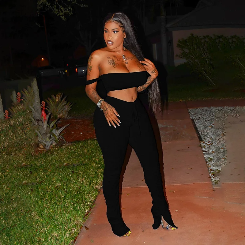 Женский комплект из 2 предметов пикантный укороченный топ без рукавов с