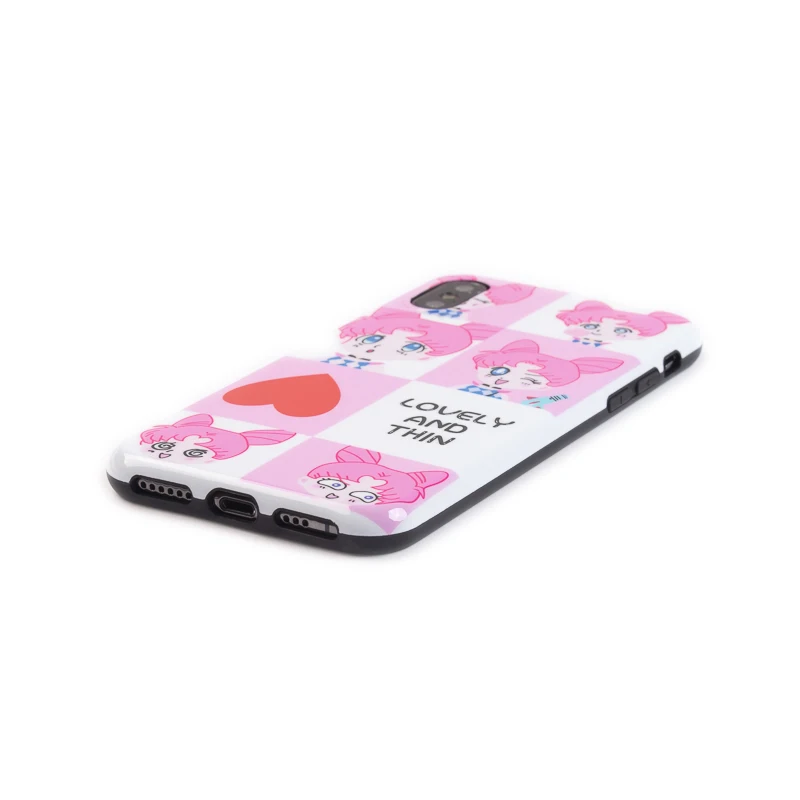 Luxury Glossy Soft Silicone Case for Apple iPhone X 10 XS Max XR 7 Plus 8 6S 6 Full Cover Cute Cartoon Pink Girl Lovely Thin Fit | Мобильные