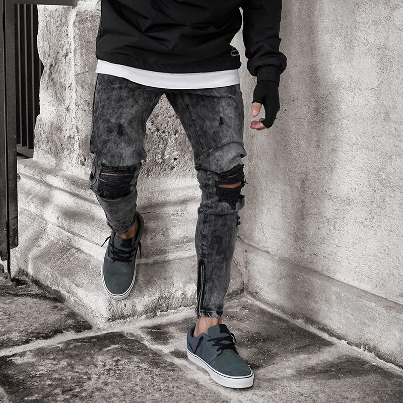 MJARTORIA осень Новое поступление мужские джинсы Мужская одежда джинсовые штаны