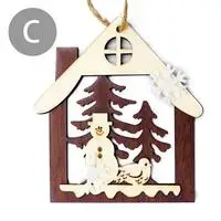Multi 3 шт./упак. Nordic Стиль Рождественский деревянный Home& Living колокол Рождественская елка Декор мульти Стиль рисунок Деревянная открытка кулон - Цвет: Multi