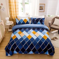 bed linings striped diamond bed sheet duvet cover pillowcase twin full queen size bedding set mattress cover home textiles