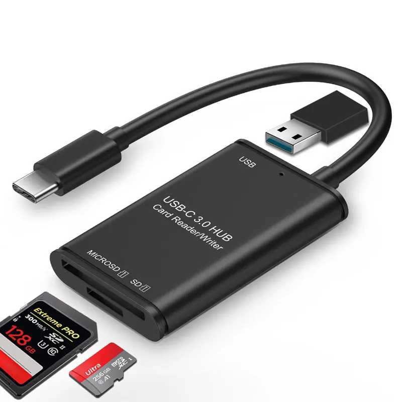 

Mosible USB C HUB USB 3.0 HUB Type C USB Splitter Thunderbolt 3 USB-C Adapter TF SD Card Reader OTG for Samsung Macbook Pro/Air