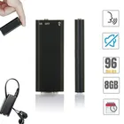 Профессиональный диктофон 8 ГБ, цифровой аудио мини-диктофон