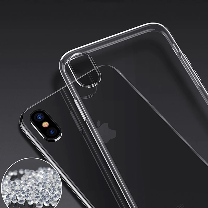Transparent shockproof TPU Silica gel case For iPhone 11 Pro Max X XR XS MAX 7 8 PLUS 5 5s se 6 6S soft Clear Cover |