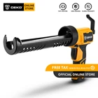 Автоматический Электрический клеевой пистолет DEKO, многофункциональный термоклей, герметик для швов, водонепроницаемый клей