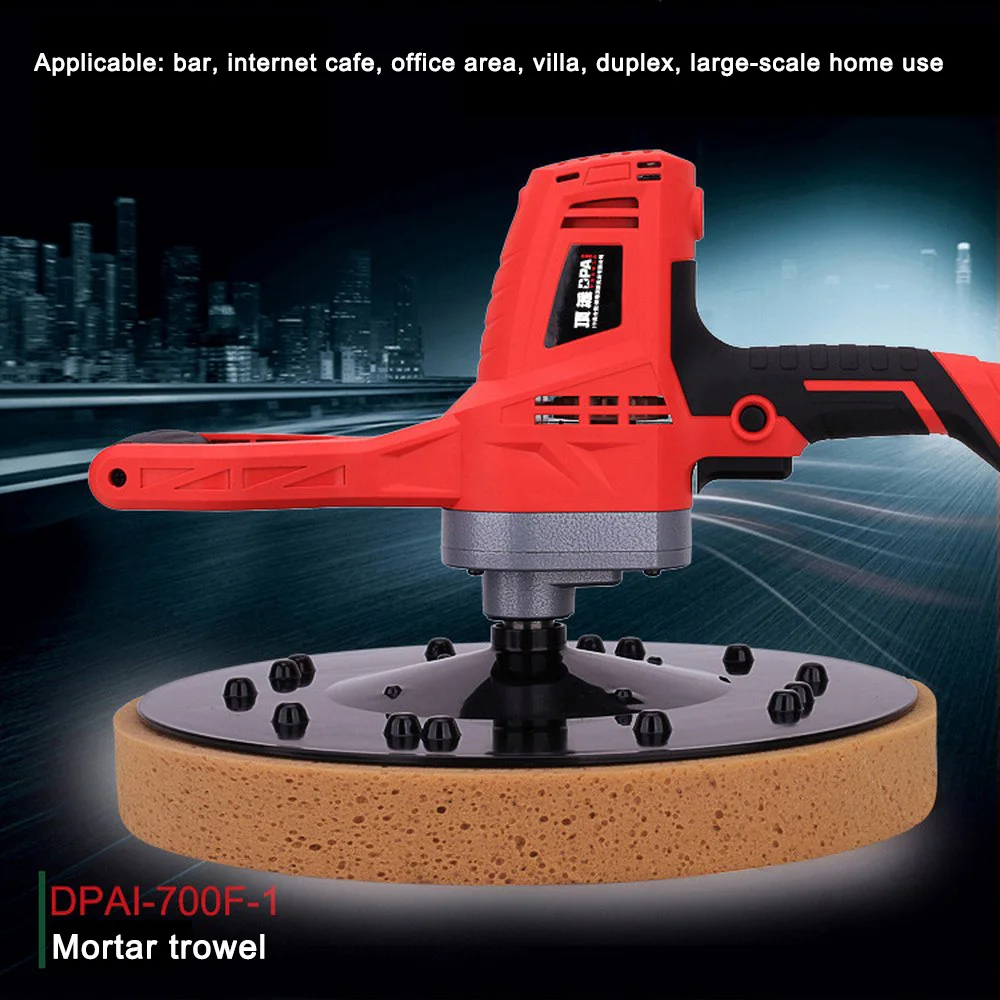 

710W Electric Cement Mortar Trowel Machine Kit Adjustable Speed Concrete Mortar Trowel Floor Wall Building Smoothing Machine