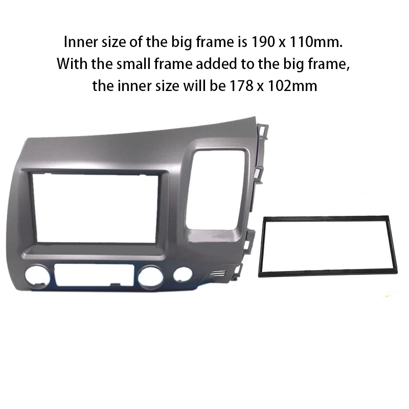 Для Honda Civic 2006 2011 стерео радио двойной 2 DIN Dash Kit Fascia панель отделка RHD|Шаблон