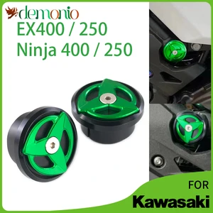 Motorcycle Frame Hole Cover Decorative Frame Cap For Kawasaki Z400 Ninja 250 / 400 EX400 EX250 2018 2019 2020 2021 Ninja400