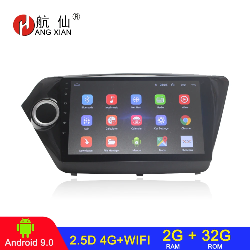 

Автомагнитола 2 din на Android 10, автомагнитола для KIA K2 Rio 2 2011-2016, автомагнитола 2 ГБ + 32 ГБ, 4G, Интернет