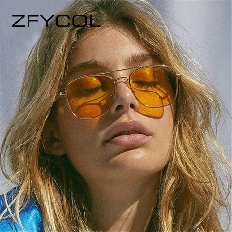 

Мужские солнцезащитные очки ZFYCOL в стиле стимпанк, модные мужские солнцезащитные очки в металлической оправе для вождения, женские солнцеза...