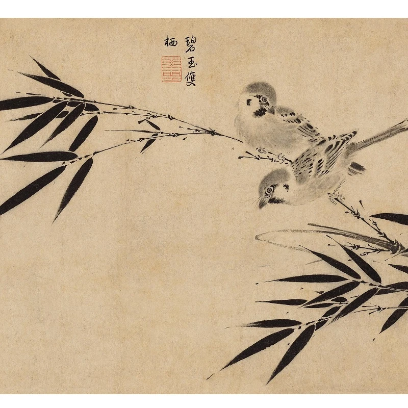 Император династии песни Чжао Цзи цветы и птицы Ретро Живопись каллиграфия