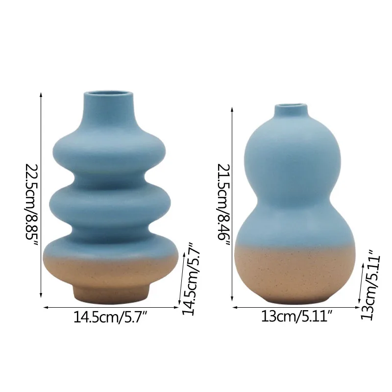 

Abstract Ceramic Gourd Vase Home Decorations Art Vases Living Room Display Furnishings Entrance Decoration Flower Arrangement