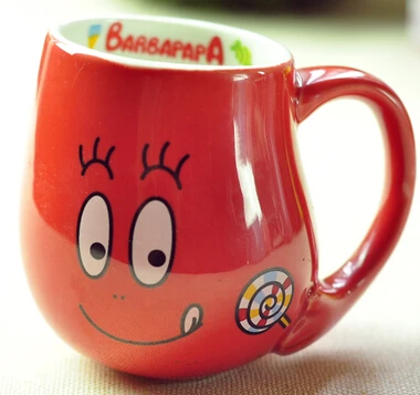Креативная Мода Милая керамика Barbapapa кружка Barbapapa мультфильм чашка для подарка на день рождения - Цвет: H