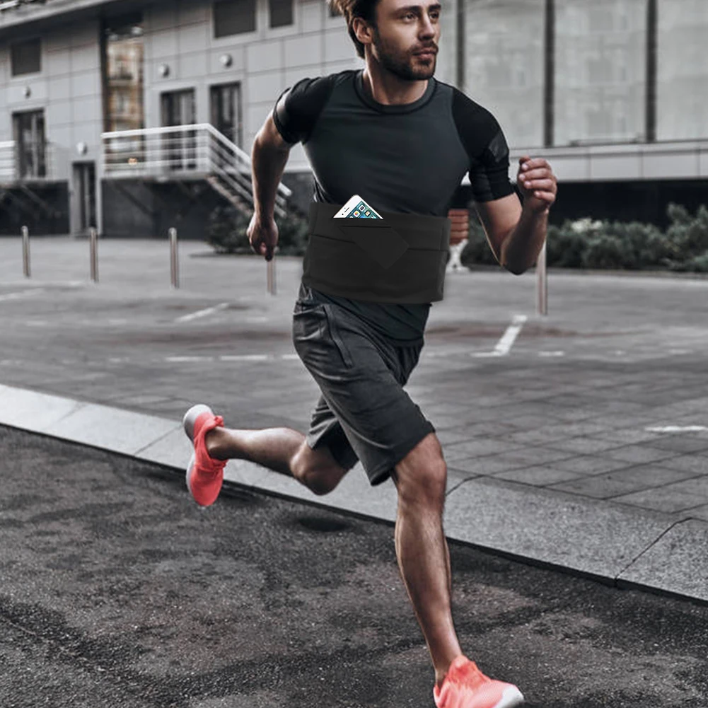 Сумка для бега с эластичным поясом вместительный карман планшета женская сумка