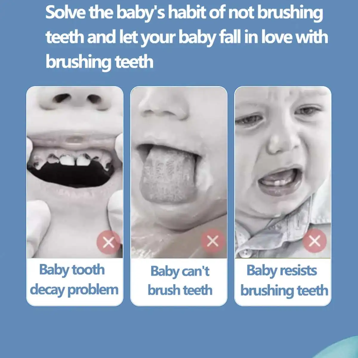 

U Shape Children Electric Toothbrush 360 Degrees Automatic Ultrasonic Teeth Tooth Brush With Soft Replacement Head Base charging