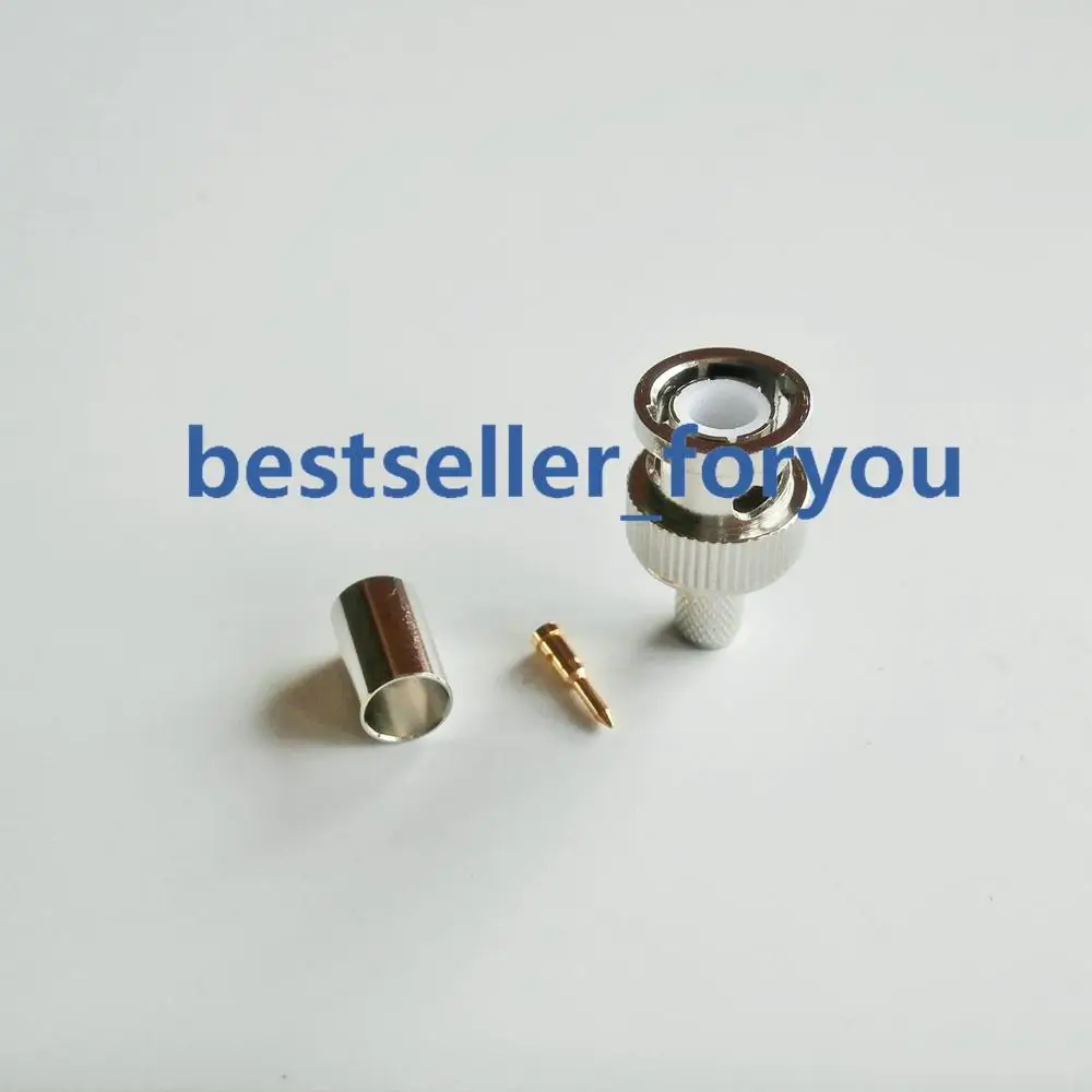 5 шт. BNC Q9 штекер обжимной RG59 RG8Pcs RG 8Pcs LMR240 кабель прямой RF разъем|Соединители| |