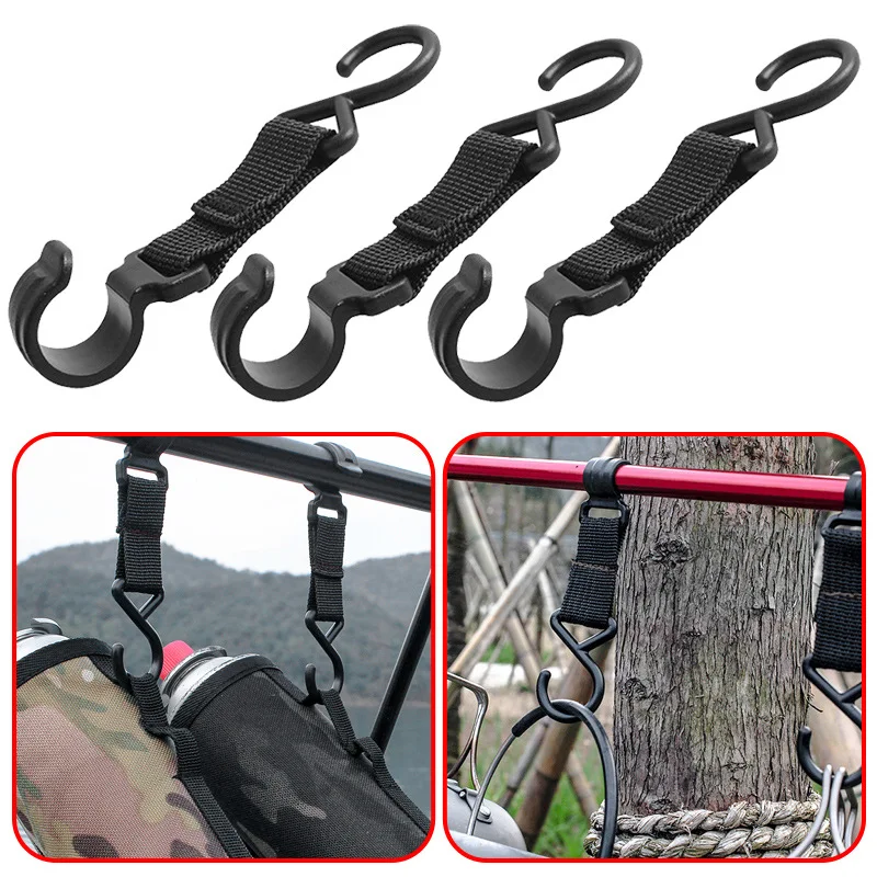 

High Quality New Outdoor Camping Accesorios Moveable Storage Hook Detachable Hanging Hook S-Shaped Hook -40