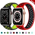 Ремешок Solo Loop для Apple Watch Band 44 мм 40 мм 38 мм 42 мм, Воздухопроницаемый Силиконовый эластичный браслет для iWatch Series 3 4 5 SE 6