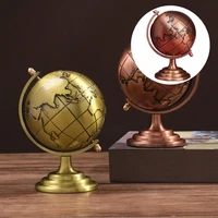wear resistant practical brass vertical world globe iron world globe vintage style for library
