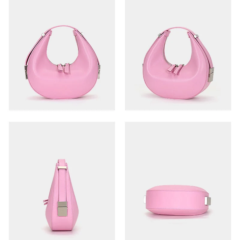 

BRIGGS Genuine Leather Handbags Hobos Shoulder Bags For Women's Fashion Designer Simple Messenger Bag Quality Female Casual Tote