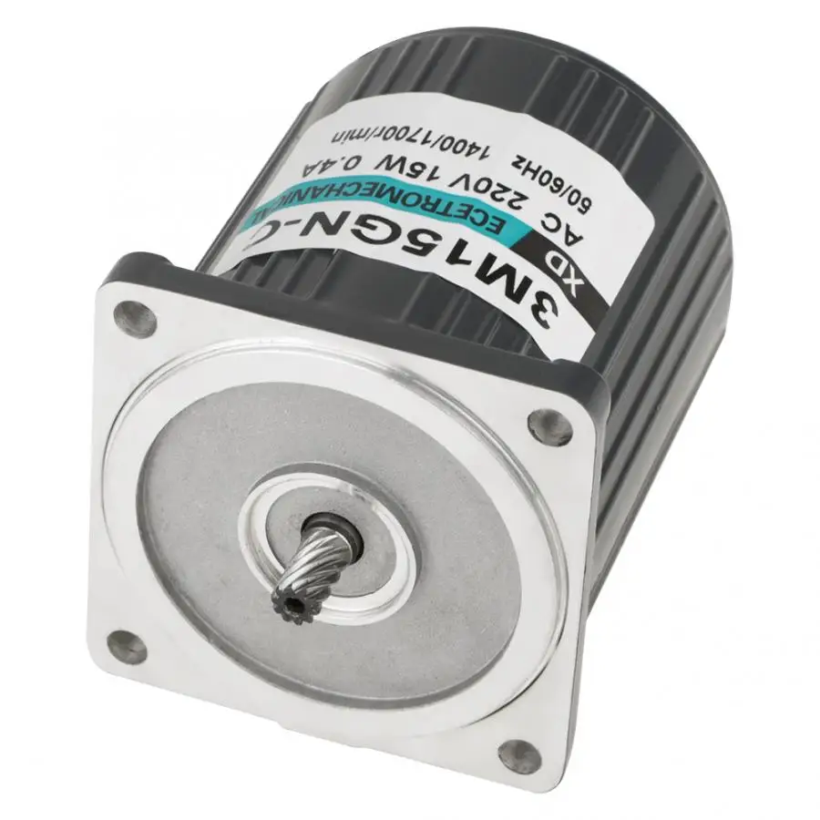 220V AC 15W мотор-редуктор CW/CCW большой момент силы низкая скорость металлический мотор-редуктор