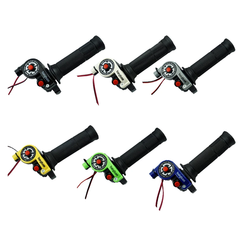 

1 Pair 22mm 7/8" Motorcycle Twist Throttle Grip With Cable Handlebar Accelertor With Engine On/off Button For Motorcycle ATV